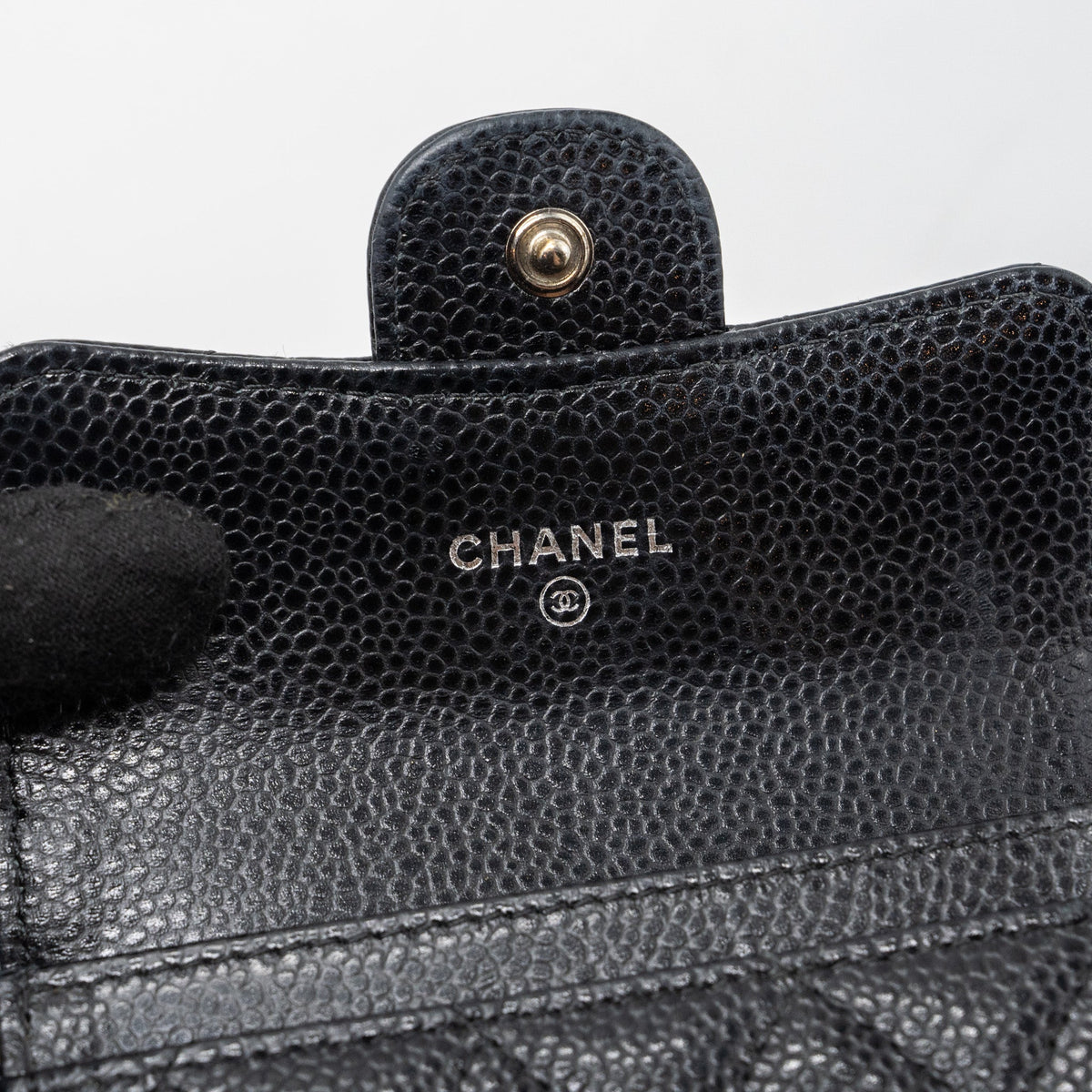 CHANEL CLASSIC FLAP CARD HOLDER CAVIAR BLACK SHW