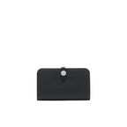 HERMES DOGON DUO WALLET IN BLACK TOGO SHW