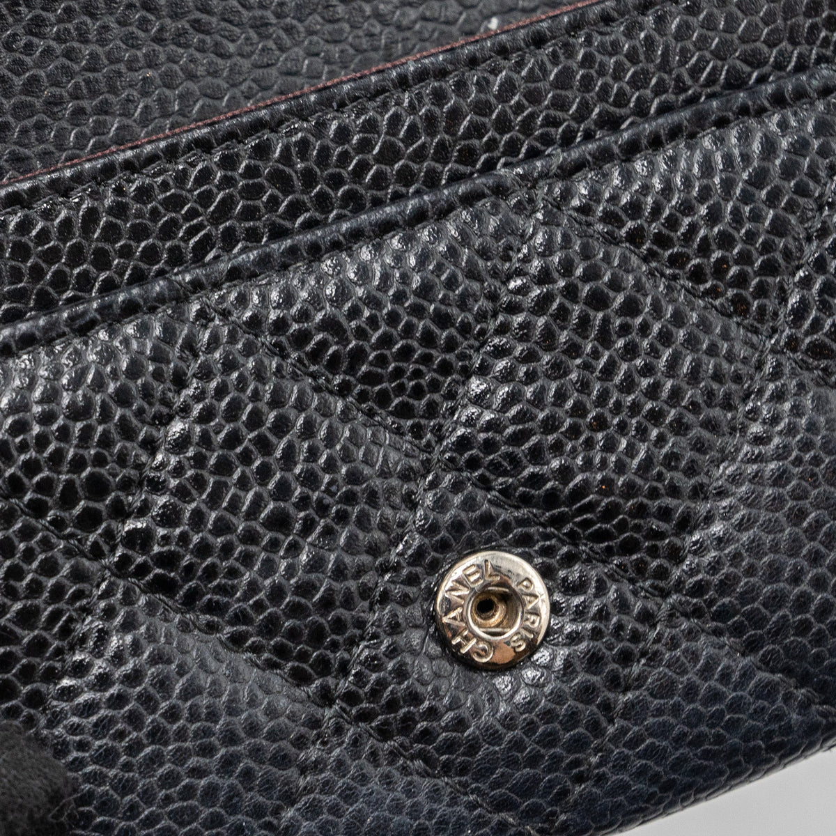 CHANEL CLASSIC FLAP CARD HOLDER CAVIAR BLACK SHW