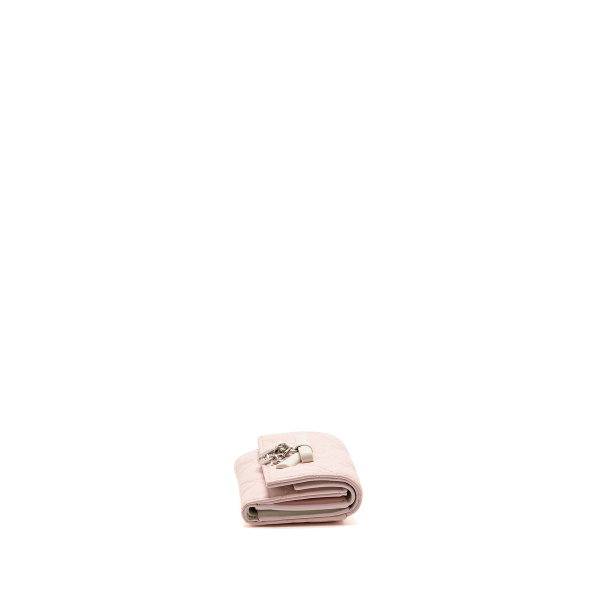 Dior Lady Dior Glycine Wallet Cannage Lambskin Pink Fairytale/Latte SHW