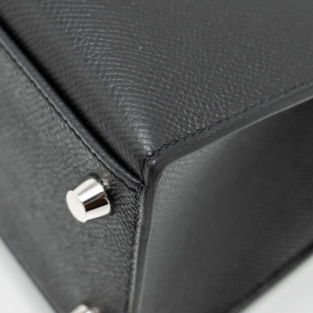 HERMES KELLY 25 EPSOM BLACK SHW