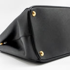 PRADA LARGE SAFFIANO TOTE BAG LEATHER BLACK GHW
