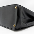 PRADA LARGE SAFFIANO TOTE BAG LEATHER BLACK GHW