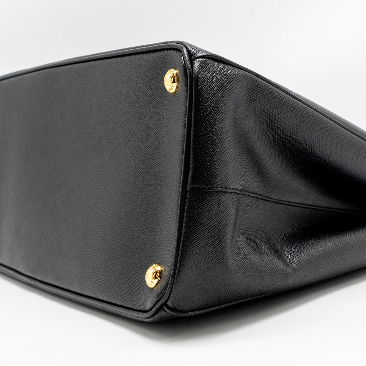 PRADA LARGE SAFFIANO TOTE BAG LEATHER BLACK GHW