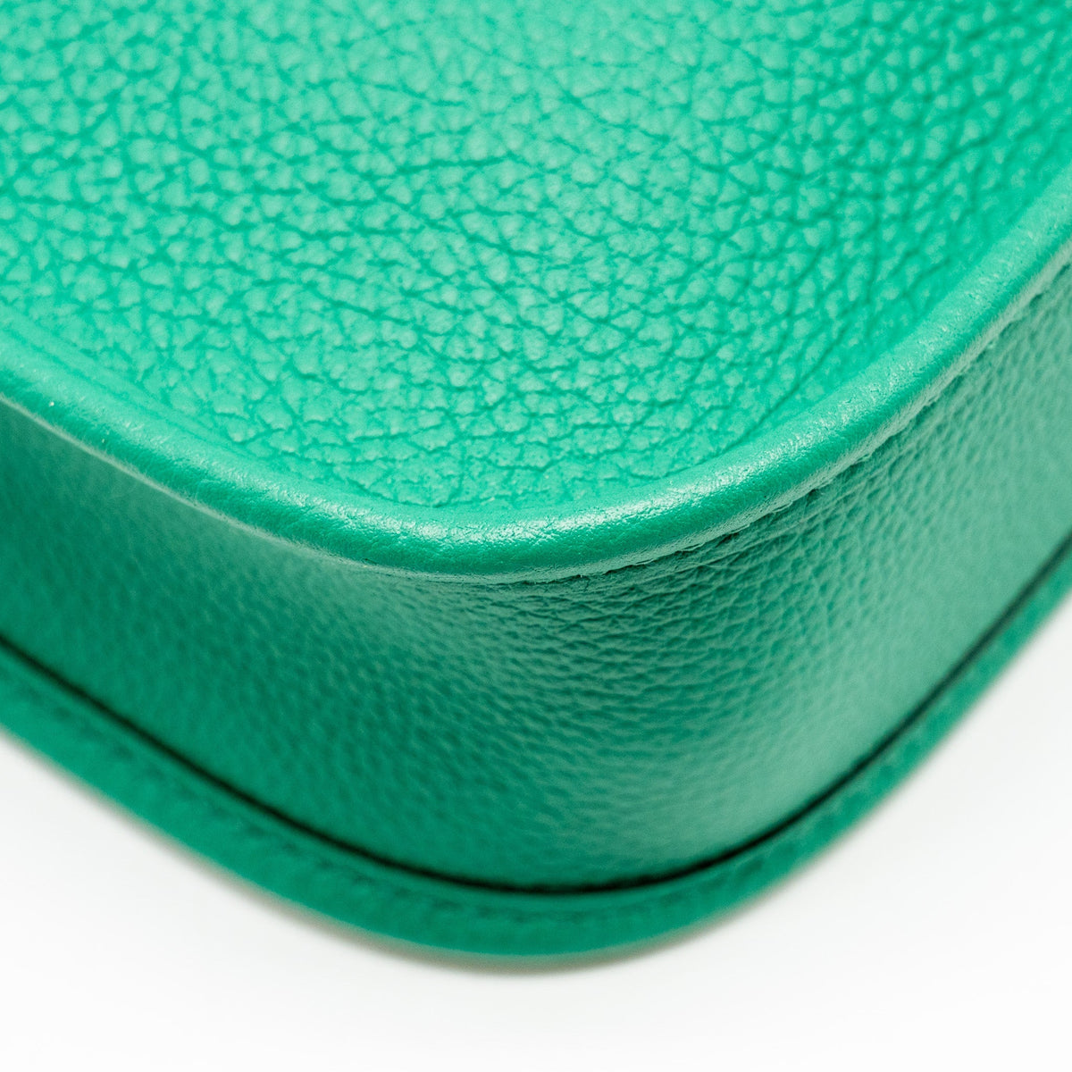 Hermes Mini Evelyne Taurillon Maurice vert jade SHW