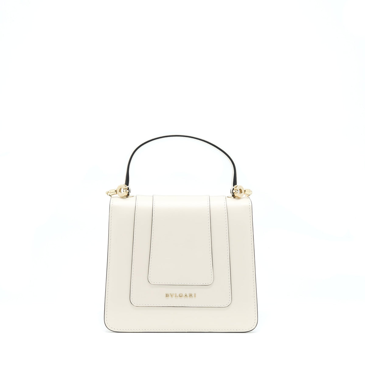 BVLGARI TOP HANDLE SERPENTI BAG WHITE