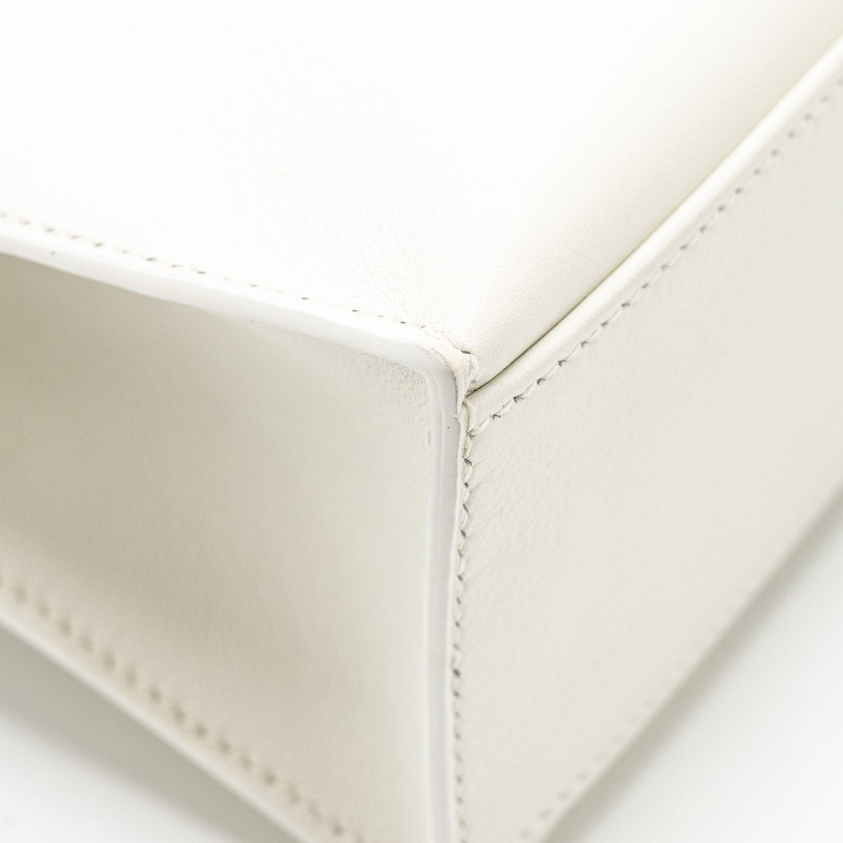 Hermes Kelly Pochette swift 01 Blanc GHW