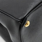 PRADA LARGE SAFFIANO TOTE BAG LEATHER BLACK GHW