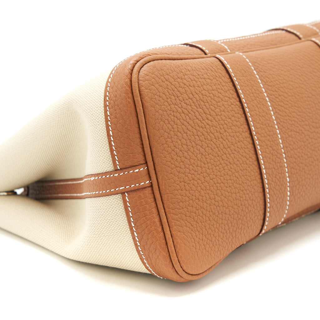 Hermes Garden Party 30 Canvas Gold SHW