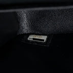 CHANEL MEDIUM CLASSIC DOUBLE FLAP BAG SHINY CALFSKIN SO BLACK