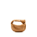 BOTTEGA VENETA MINI JODIE Intrecciato Leather Caramel GHW