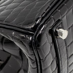 Hermes Birkin 25 Crocodile Niloticus Black SHW