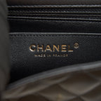 CHANEL MINI RECTANGULAR FLAP BAG LAMBSKIN BLACK LGHW (MICROCHIP)