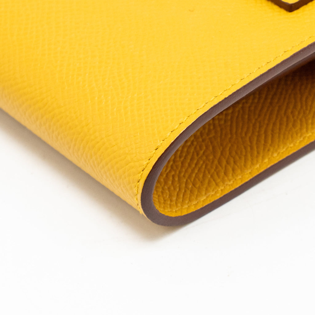 Hermes Kelly to Go Epsom 9D Jaune Ambre SHW