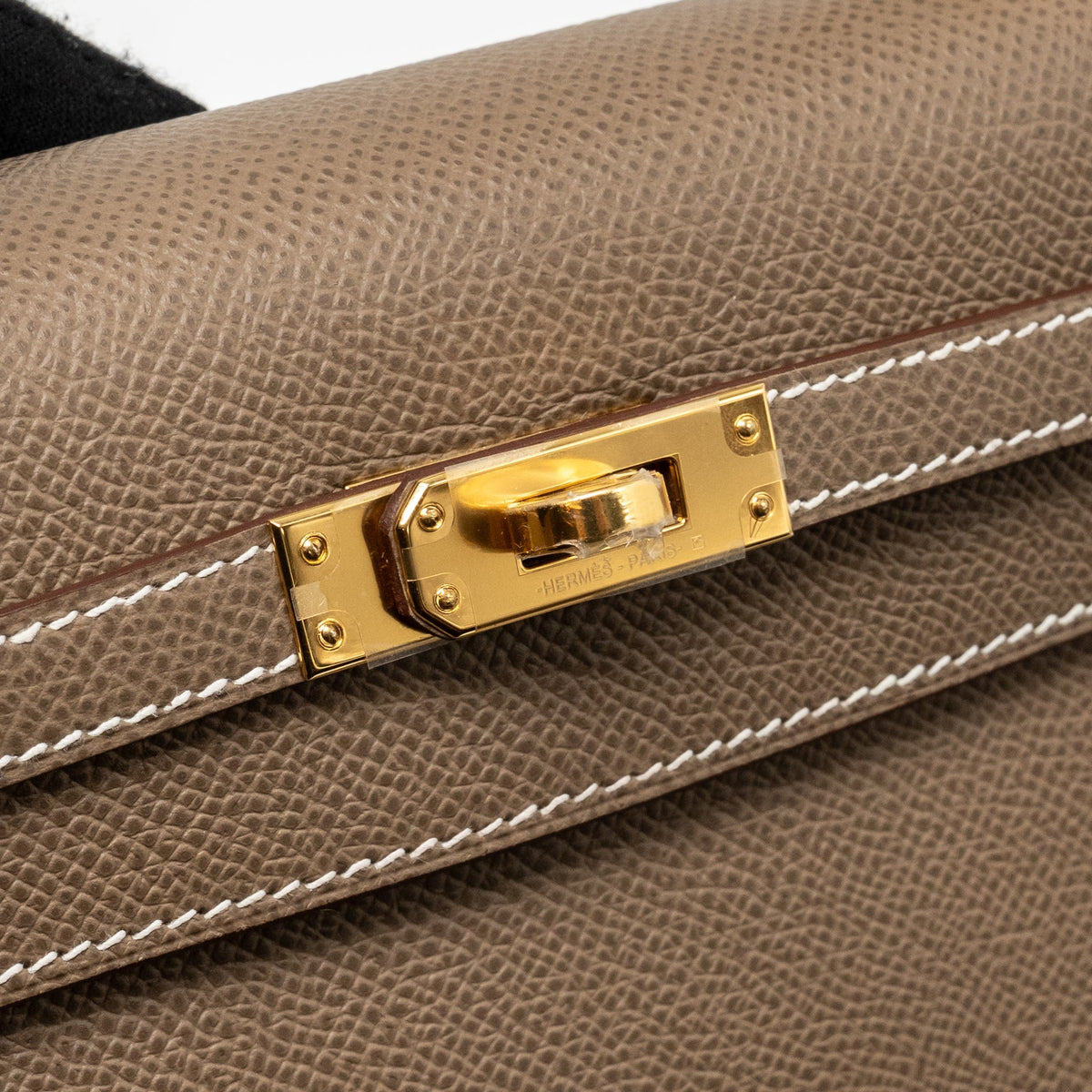 Hermes Kelly 25 Epsom Etoupe GHW