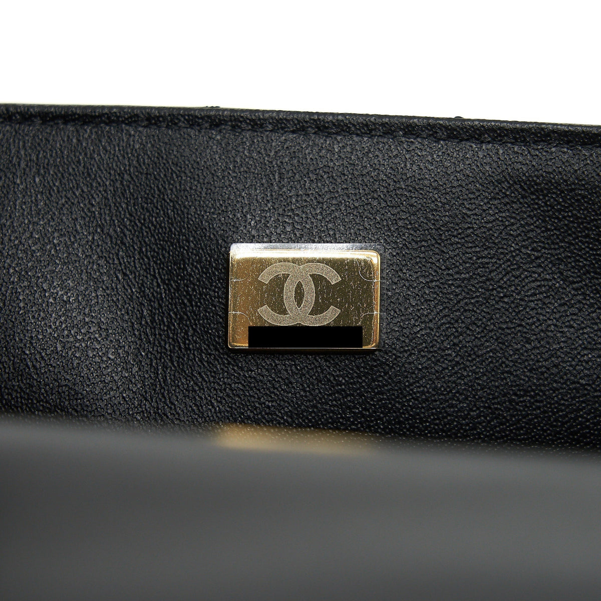CHANEL MINI RECTANGULAR FLAP BAG LAMBSKIN BLACK LGHW (MICROCHIP)