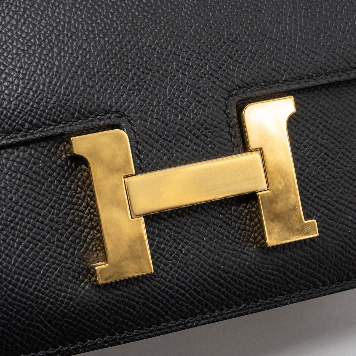 Hermes Mini Constance Epsom Black GHW