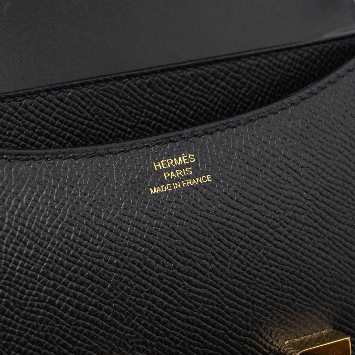 Hermes Mini Constance Epsom Black GHW