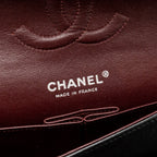 CHANEL MEDIUM CLASSIC DOUBLE FLAP BAG LAMBSKIN BLACK SHW