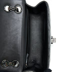 CHANEL MINI REISSUE 2.55 FLAP BAG CHEVRON AGED CALFSKIN SO BLACK