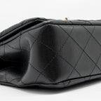 CHANEL 25S MINI COCO CRUSH HANDLE BAG CAVIAR BLACK LGHW (MICROCHIP)