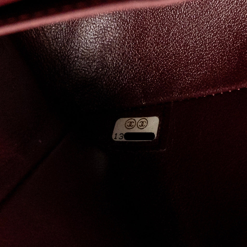 CHANEL MEDIUM CLASSIC DOUBLE FLAP BAG LAMBSKIN BLACK SHW