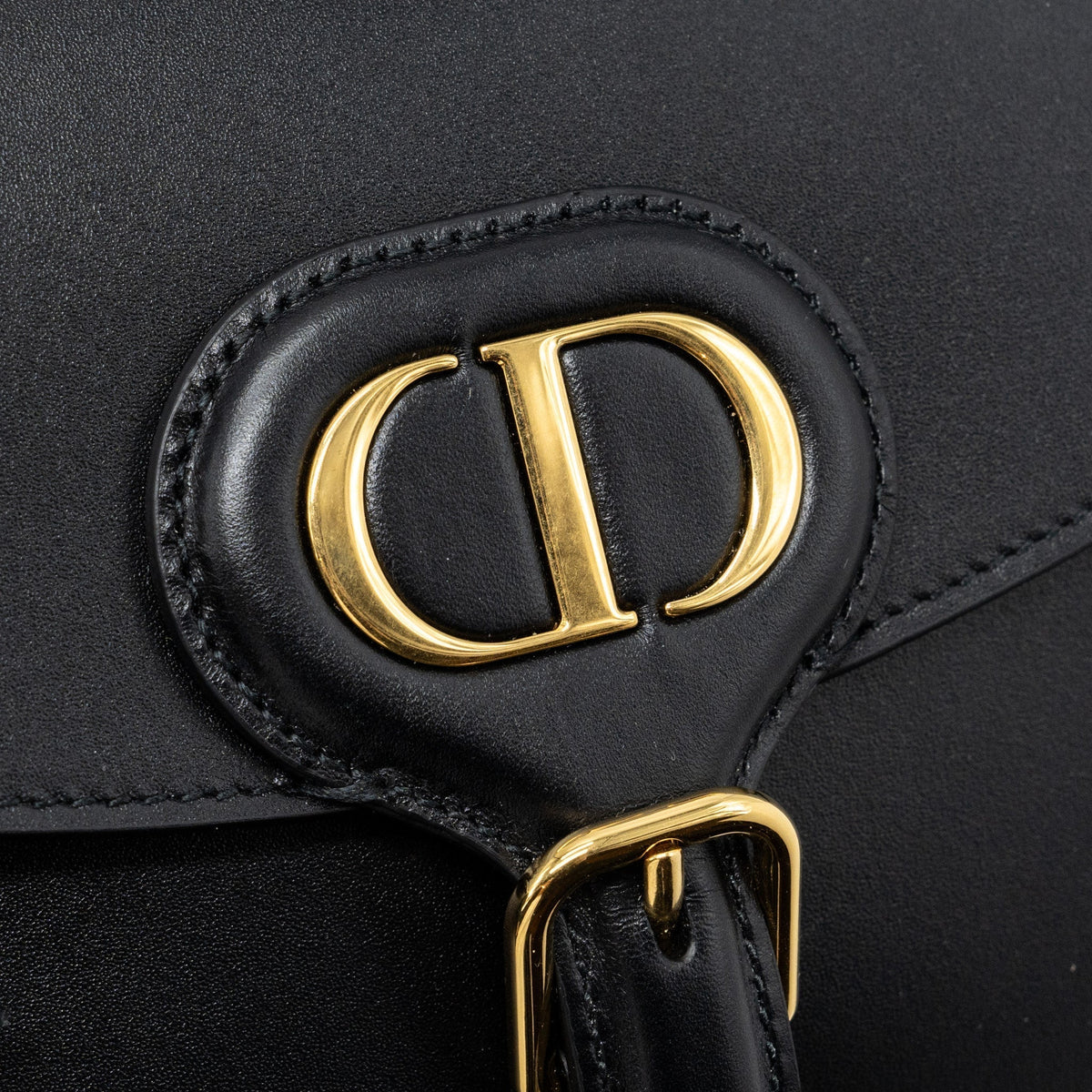 DIOR SMALL BOBBY BAG BOX CALFSKIN BLACK GHW