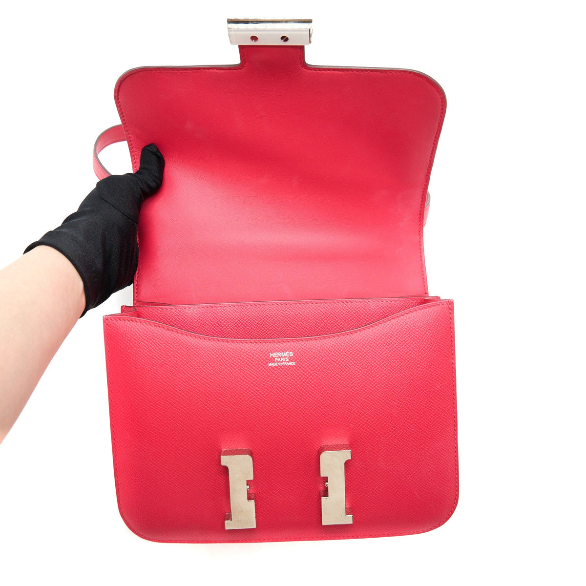 Hermes Constance 24 Epsom Rose Extreme SHW