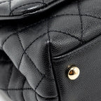 CHANEL MINI COCO HANDLE CAVIAR BLACK LGHW