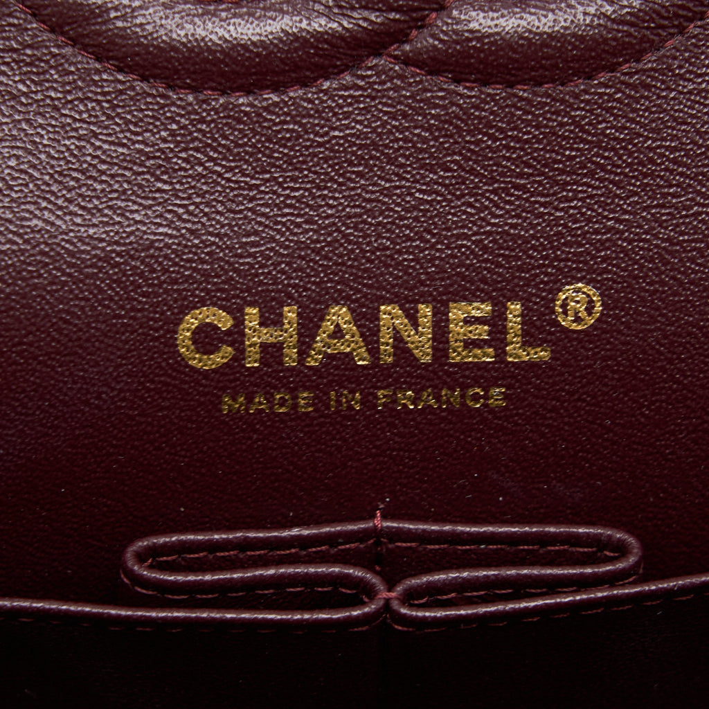 CHANEL MEDIUM CLASSIC DOUBLE FLAP BAG LAMBSKIN BLACK GHW