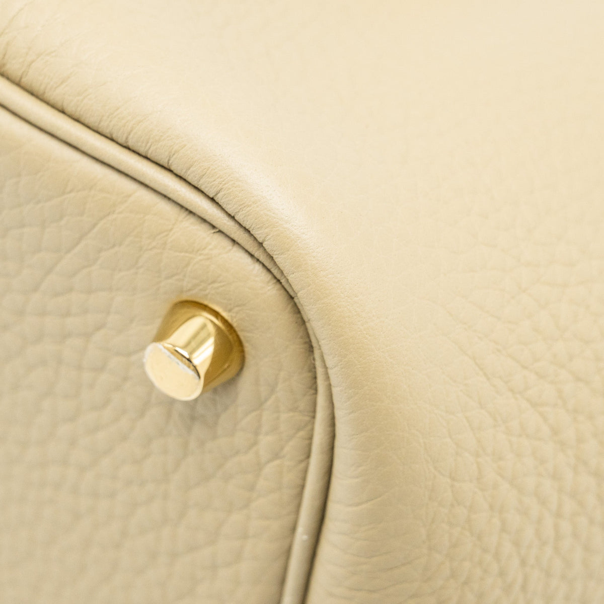 HERMES PICOTIN 18 LOCK BAG CLEMENCE 8Q BEIGE MARFA GHW