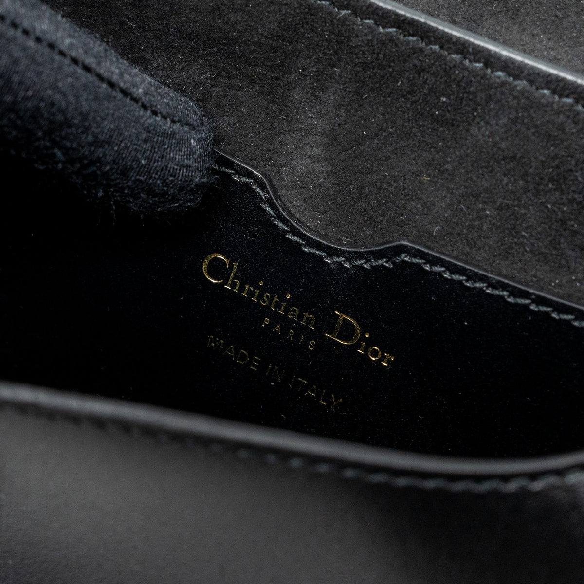 DIOR SMALL BOBBY BAG BOX CALFSKIN BLACK GHW