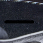 BALENCIAGA SMALL DOWNTOWN SHOULDER BAG CROC EMBOSSED LEATHER BLACK WITH BLACK HARDWARE