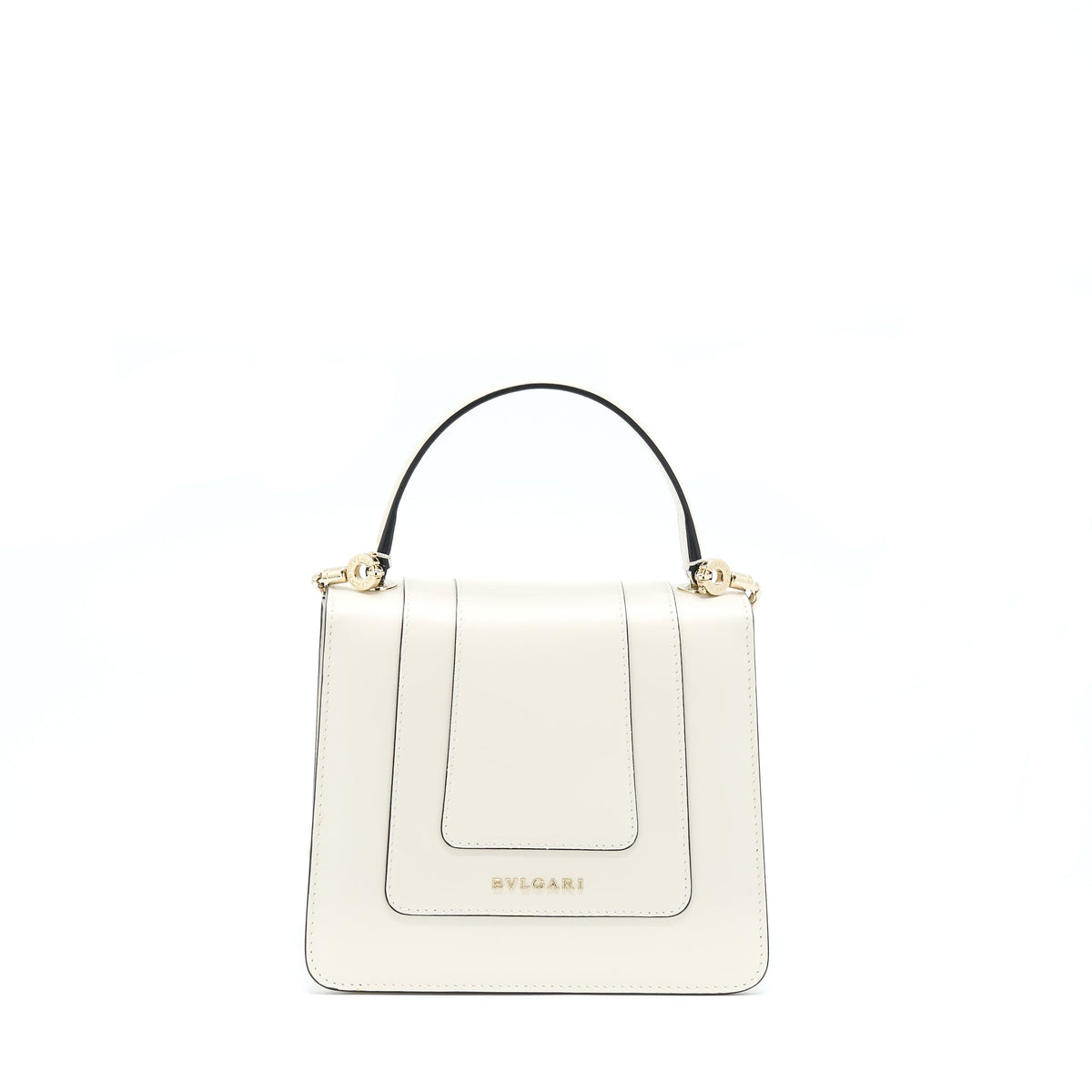 BVLGARI TOP HANDLE SERPENTI BAG WHITE