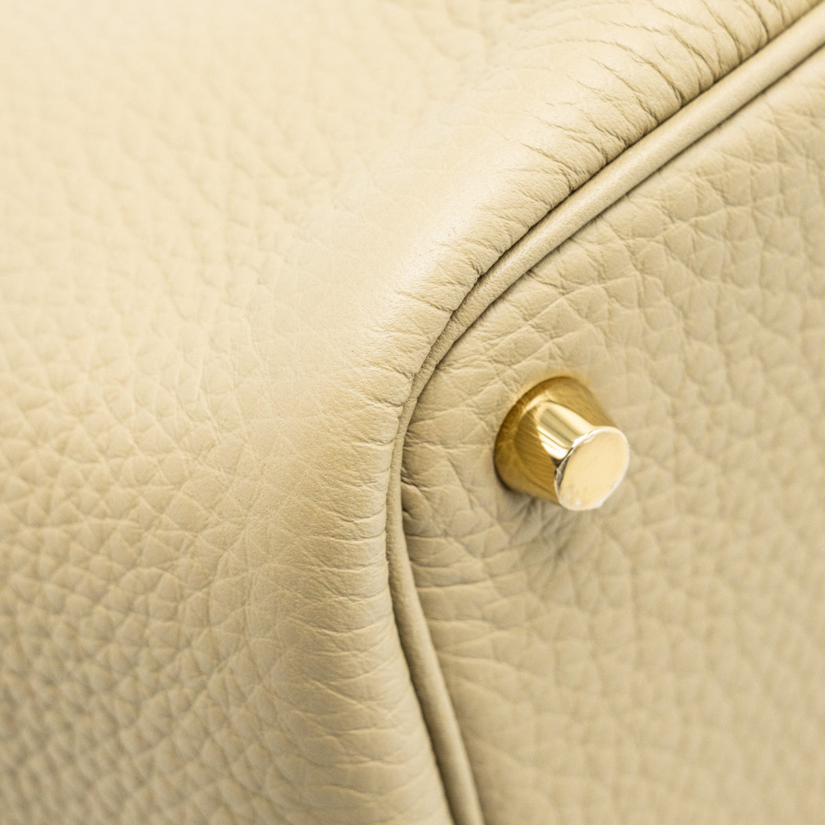 HERMES PICOTIN 18 LOCK BAG CLEMENCE 8Q BEIGE MARFA GHW