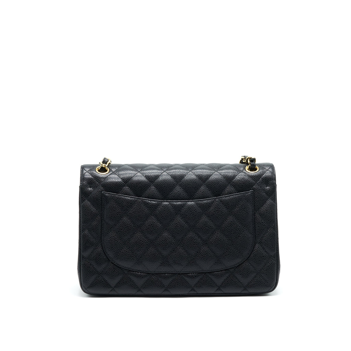CHANEL JUMBO CLASSIC DOUBLE FLAP CAVIAR BLACK GHW