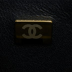 CHANEL MINI SQUARE FLAP BAG LAMBSKIN BLACK LGHW (MICROCHIP)