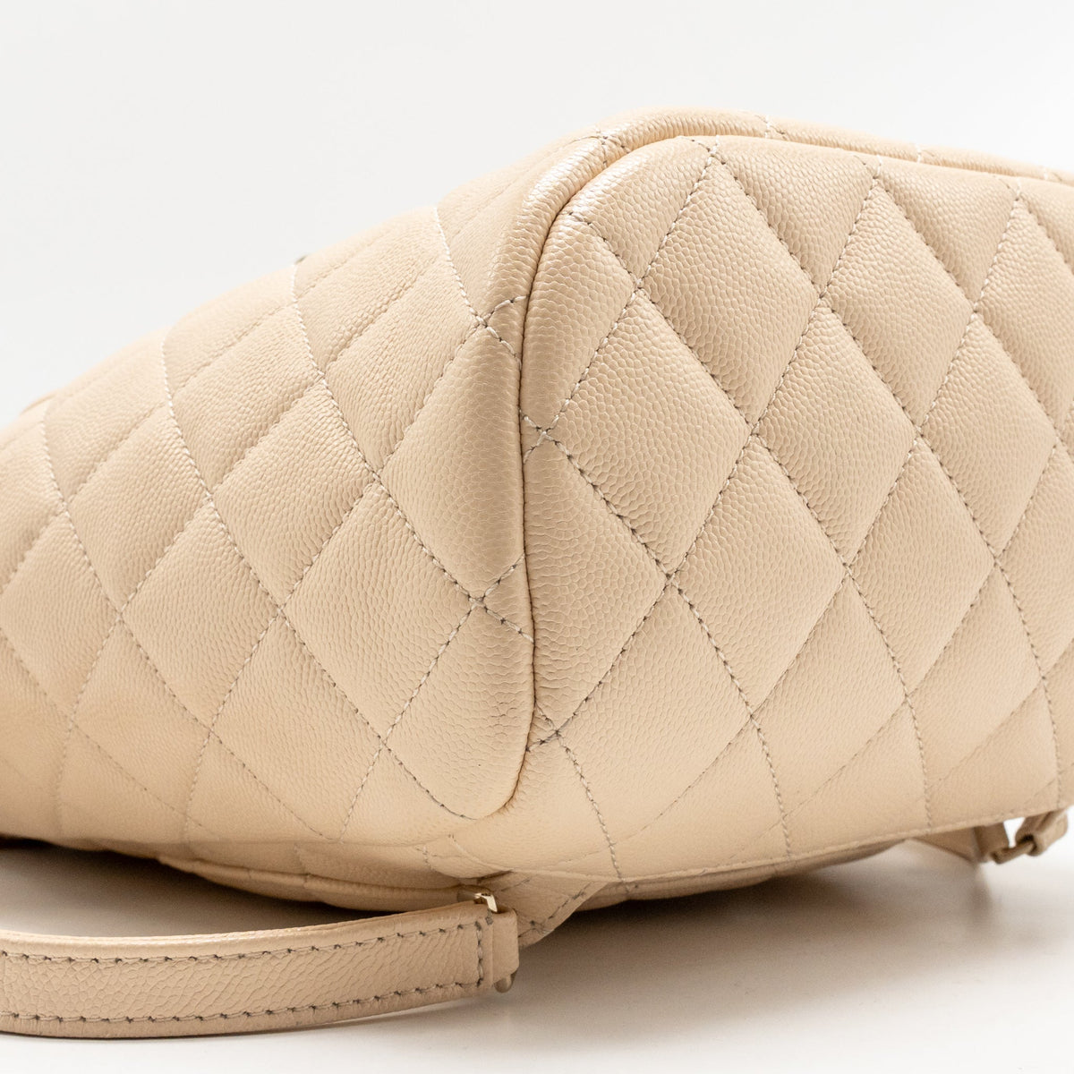 Chanel Urban Spirit backpack caviar beige LGHW (microchip)