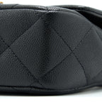 CHANEL 23P COCO LOVE FLAP BAG CAVIAR BLACK GHW (MICROCHIP)