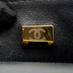 Chanel Top Handle Mini Rectangular Flap Bag Lambskin Black GHW (Microchip)