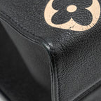LOUIS VUITTON ONTHEGO MM BICOLOUR MONOGRAM EMPREINTE BLACK / BEIGE GHW
