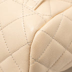 Chanel Urban Spirit backpack caviar beige LGHW (microchip)