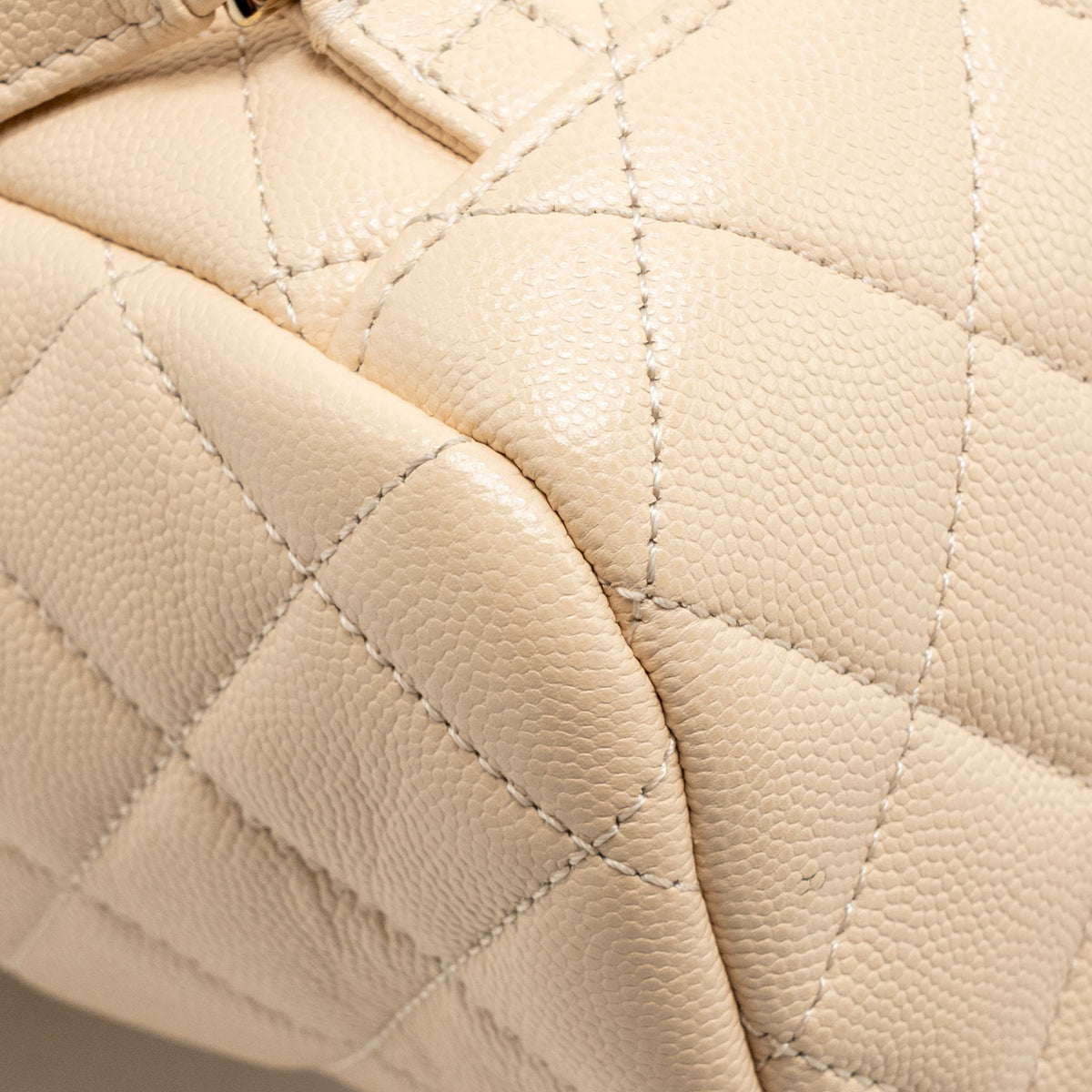 Chanel Urban Spirit backpack caviar beige LGHW (microchip)