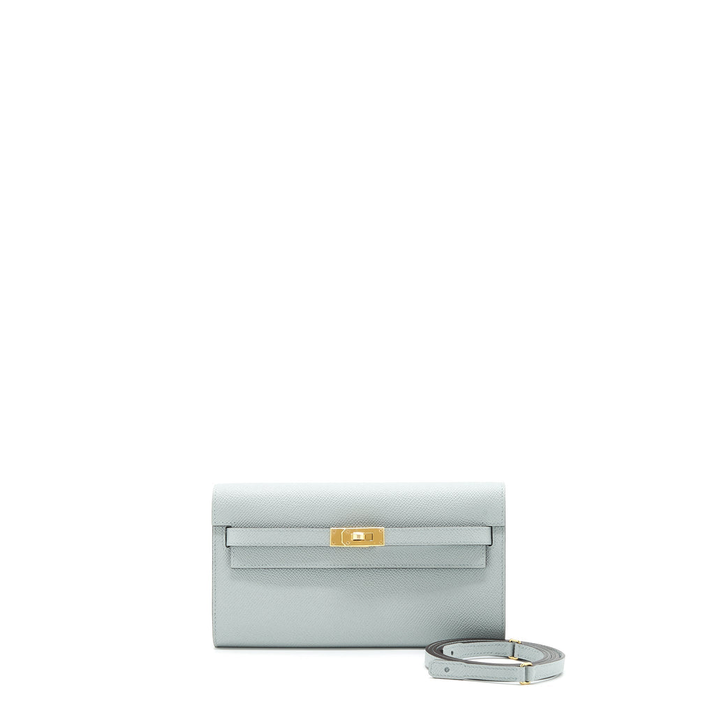 Hermes Kelly To Go Epsom 8U Blue Glacier GHW