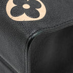 LOUIS VUITTON ONTHEGO MM BICOLOUR MONOGRAM EMPREINTE BLACK / BEIGE GHW