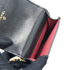 CHANEL 19 PHONE POUCH WITH CHAIN LAMBSKIN BLACK MULTICOLOUR HARDWARE