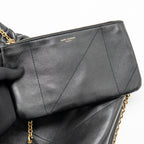 Saint Laurent/YSL Jamie Pochon Shoulder Bag Lambskin Black GHW