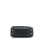 CHANEL SMALL COCO HANDLE CAVIAR BLACK LGHW (MICROCHIP)