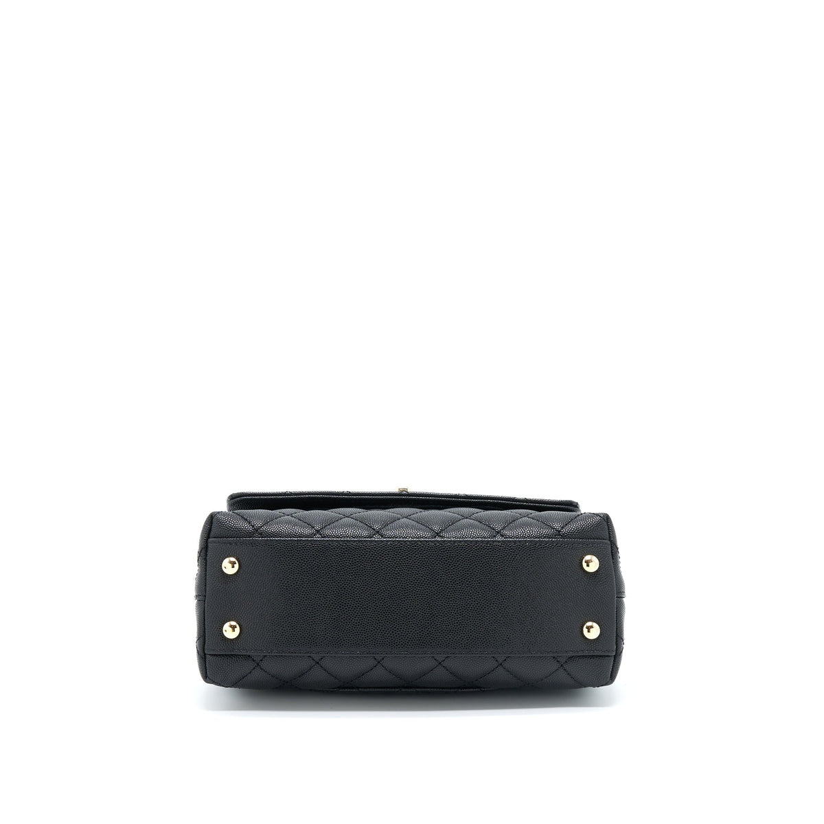 CHANEL SMALL COCO HANDLE CAVIAR BLACK LGHW (MICROCHIP)