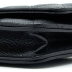 CHANEL CLASSIC WALLET ON CHAIN CAVIAR BLACK GHW( MICROCHIP)